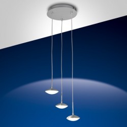 FABAS LUCE 3255-47-212 HALE LED SOSPENSIONE 3 LUCI ALLUMINIO