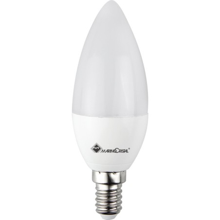 MARINO CRISTAL 21284 ECO OLIVA LED 5W 230V E14 6000°K  CONFEZIONE 10 LAMPADINE
