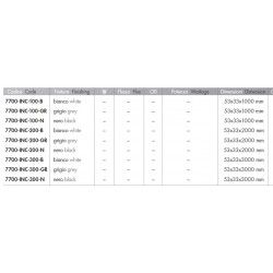 ROSSINI ILLUMINAZIONE 7700-INC-100-B GROOVE BINARIO TRIFASE PER INCASSO 230V COLORE BIANCO