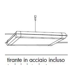 ROSSINI ILLUMINAZIONE CAB115GR CABLE LED APPARECCHIO A LED RETTANGOLARE A BIEMISSIONE DI LUCE 41W 3000K 