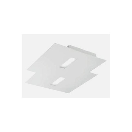 ROSSINI ILLUMINAZIONE PON002B PONYO PLAFONIERA LED STRUTTURA IN ALLUMINIO 2X13,5W  3000K