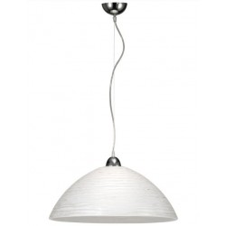 ROSSINI ILLUMINAZIONE SYR002 SIRAH SOSPENSIONE IN VETRO CRISTALLO CON FILI D'ARGENTO  E27 1X75W