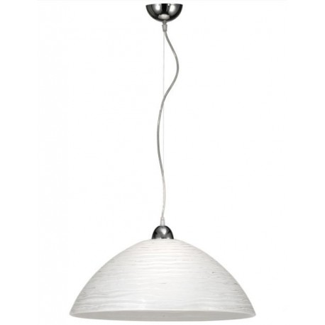 ROSSINI ILLUMINAZIONE SYR002 SIRAH SOSPENSIONE IN VETRO CRISTALLO CON FILI D'ARGENTO  E27 1X75W