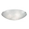 ROSSINI ILLUMINAZIONE SYR004 SIRAH PLAFONIERA IN VETRO CRISTALLO CON FILI D'ARGENTO  E27 3X75W