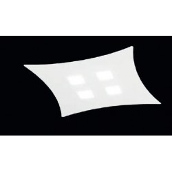 ROSSINI ILLUMINAZIONE WED001B WEDGE PLAFONIERA LED  IN ALLUMINIO VERNICIATO BIANCO 3000K 4X5W