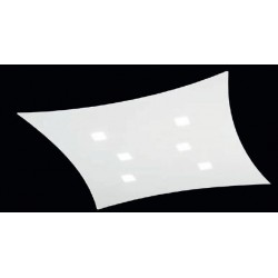 ROSSINI ILLUMINAZIONE WED002B WEDGE PLAFONIERA LED  IN ALLUMINIO VERNICIATO BIANCO 3000K 6X5W