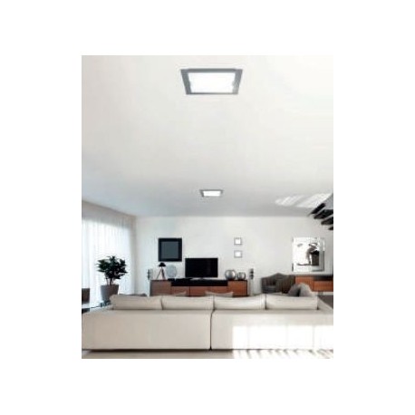 ROSSINI ILLUMINAZIONE WES001GR WESS LAMPADA DA PARETE O SOFFITTO IN VETRO TEMPERATO E27 2X75W