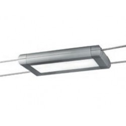 ROSSINI ILLUMINAZIONE WIR107GR WIRE APPARECCHIO RETTANGOLARE A LED IN ALLUMINIO 12W+8W 3000K