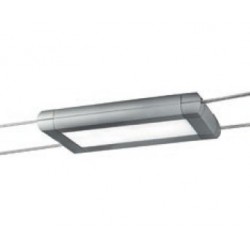 ROSSINI ILLUMINAZIONE WIR108GR WIRE APPARECCHIO RETTANGOLARE A LED IN ALLUMINIO 12W+8W 4000K