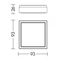ROSSINI ILLUMINAZIONE ZIP001 ZIP APPARECCHIO A LED A PLAFONE 4W 3000K IP40