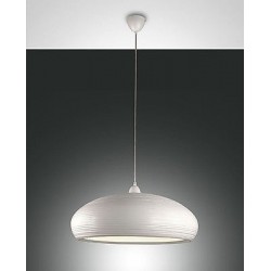 FABAS LUCE 3161-45-102 SOSPENSIONE LODGE IN METALLO COLOR BIANCO 60W Ø:600 mm.