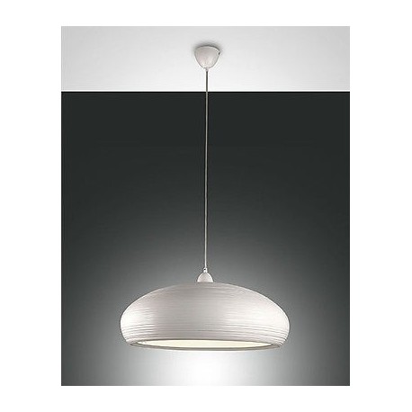 FABAS LUCE 3161-45-102 SOSPENSIONE LODGE IN METALLO COLOR BIANCO 60W Ø:600 mm.