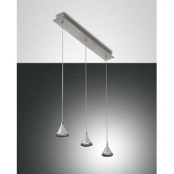 FABAS LUCE 3443-47-212 SOSPENSIONE LED DIM DELTA 24W 2170Lm ALLUMINIO L650 mm