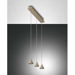 FABAS LUCE 3443-47-225 SOSPENSIONE LED DIM DELTA 24W 2170Lm ORO OPACO L650 mm