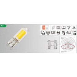 MARINO CRISTAL 21478 STD G9LED 2700°K G9 2W CONFEZIONE 10 LAMPADINE