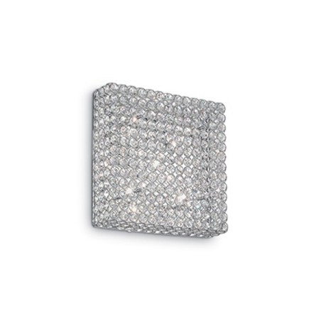 IDEAL LUX ADMIRAL PL6 PLAFONIERA AD ANELLI E CRISTALLI MOLATI INCASTONATI 6x40W G9