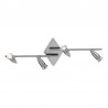 IDEAL LUX ALFA PL4 PLAFONIERA IN METALLO COLOR NICKEL 4x50W GU10