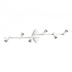 IDEAL-LUX ALFA PL6 PLAFONIERA IN METALLO BIANCO SATINATO 6x50W GU10