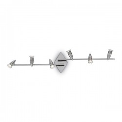 IDEAL-LUX ALFA PL6 PLAFONIERA IN METALLO COLOR NICKEL 6x50W GU10