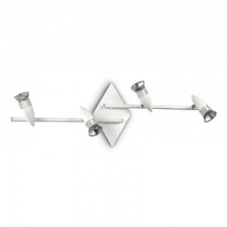 IDEAL-LUX ALFA PL4 PLAFONIERA IN METALLO BIANCO SATINATO 4x50W GU10