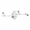 IDEAL-LUX ALFA PL4 PLAFONIERA IN METALLO BIANCO SATINATO 4x50W GU10