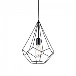 IDEAL-LUX AMPOLLA-1 SP3 SOSPENSIONE IN METALLO CON FINITURA NERO OPACO 60W E27