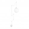 IDEAL-LUX BOA SP1 SOSPENSIONE IN METALLO BIANCO OPACO E DIFFUSORE BIANCO ACIDATO 60W