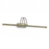 IDEAL-LUX BOW AP114 APPLIQUE METALLO BRUNITO CON DIFFUSORE A LED INCLINABILE 
