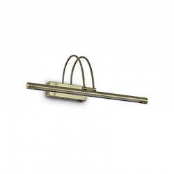 IDEAL-LUX BOW AP66 APPLIQUE METALLO BRUNITO CON DIFFUSORE A LED INCLINABILE 