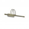 IDEAL-LUX BOW AP66 APPLIQUE METALLO BRUNITO CON DIFFUSORE A LED INCLINABILE 
