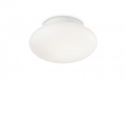 IDEAL-LUX BUBBLE PL1 PLAFONIERA IN ALLUMINIO VERNICIATO BIANCO 60W