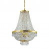 IDEAL-LUX CAESAR SP12 SOSPENSIONE IN CRISTALLO MOLATO E FINITURE ORO 12x40W G9