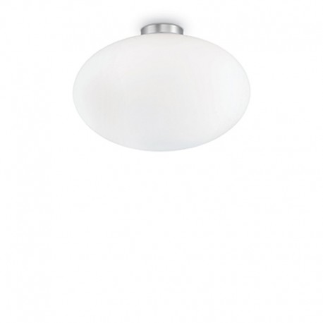 IDEAL-LUX CANDY PL1 D40 PLAFONIERA IN VETRO SOFFIATO ACIDATO 60W E27