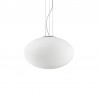 IDEAL-LUX CANDY SP1 D40 SOSPENSIONE IN VETRO SOFFIATO ACIDATO 60W E27