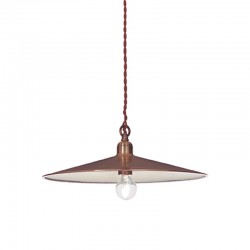 IDEAL-LUX CANTINA SP1 BIG SOSPENSIONE IN METALLO COLOR RAME 60W E27