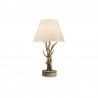 IDEAL-LUX CHALET TL1 LAMPADA DA TAVOLO IN RESINA DIPINTA A MANO BEIGE 60W E27