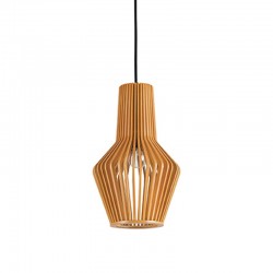IDEAL-LUX CITRUS-1 SP1 SOSPENSIONE IN LEGNO VERNICIATO 60W  E27
