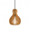 IDEAL-LUX CITRUS-3 SP1 SOSPENSIONE IN LEGNO VERNICIATO 60W  E27