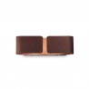 IDEAL-LUX CLIP AP2 MINI LAMPADA DA PARETE IN LAMINA DI METALLO CORTEN 2x40W G9