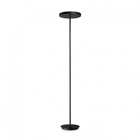 IDEAL-LUX COLONNA PT4 PIANTANA LED IN METALLO VERNICIATO NERO E DIFFUSORE IN ACRILICO 4x15W