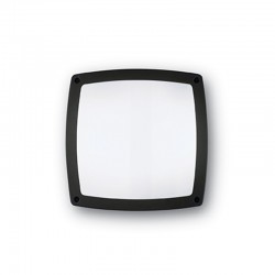 IDEAL-LUX COMETA PL3 PLAFONIERA PER ESTERNO IN ALLUMINIO NERO E DIFFUSORE BIANCO IP54