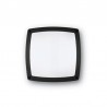 IDEAL-LUX COMETA PL3 PLAFONIERA PER ESTERNO IN ALLUMINIO NERO E DIFFUSORE BIANCO IP54