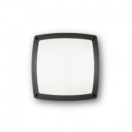 IDEAL-LUX COMETA PL3 PLAFONIERA PER ESTERNO IN ALLUMINIO ANTRACITE E DIFFUSORE BIANCO IP54