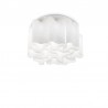 IDEAL LUX COMPO PL10 PLAFONIERA IN METALLO CON ELEMENTI IN VETRO SOFFIATO ACIDATO 10x60W