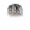 IDEAL LUX COMPO PL10 PLAFONIERA IN METALLO CON ELEMENTI IN VETRO TRASPARENTE FUME' 10x60W