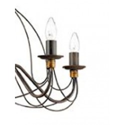 IDEAL-LUX CORTE SP12 SOSPENSIONE IN METALLO MODELLATO DIPINTO A MANO 12x40W