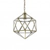 IDEAL-LUX DECA SP1 BIG SOSPENSIONE IN METALLO BRUNITO E LASTRE DI VETRO TRASPARENTE 60W E27