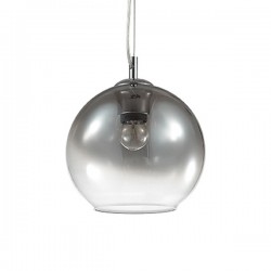 IDEAL-LUX DISCOVERY FADE SP1 D20 SOSPENSIONE CON DIFFUSORI IN VETRO RIFINITI CROMO SFUMATO 60W E27