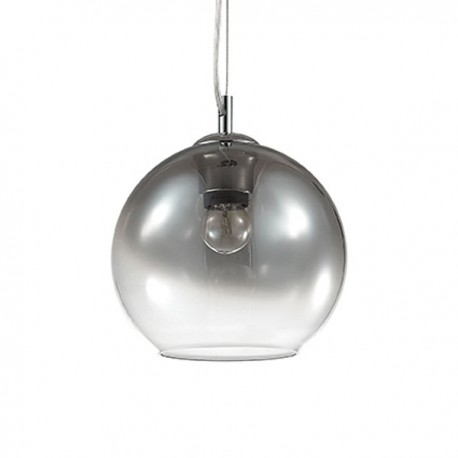 IDEAL-LUX DISCOVERY FADE SP1 D20 SOSPENSIONE CON DIFFUSORI IN VETRO RIFINITI CROMO SFUMATO 60W E27