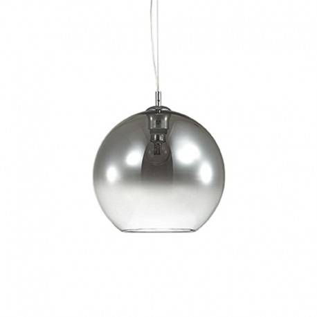 IDEAL-LUX DISCOVERY FADE SP1 D30 SOSPENSIONE CON DIFFUSORI IN VETRO RIFINITI CROMO SFUMATO 60W E27